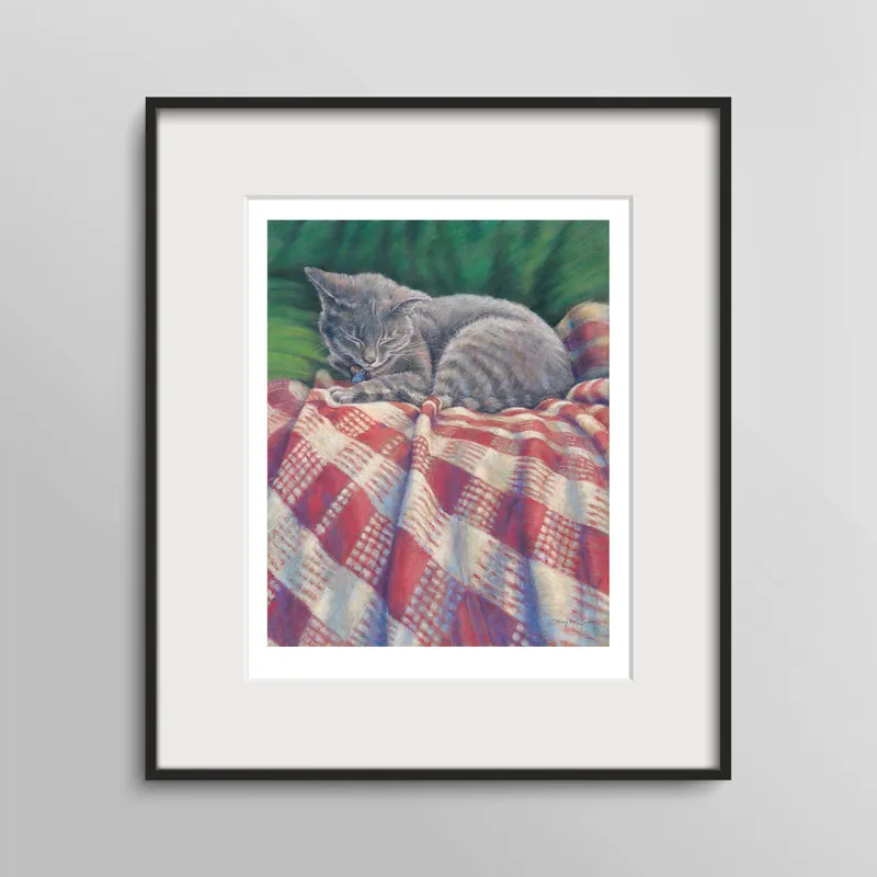 Christmas Cat Nap (print)