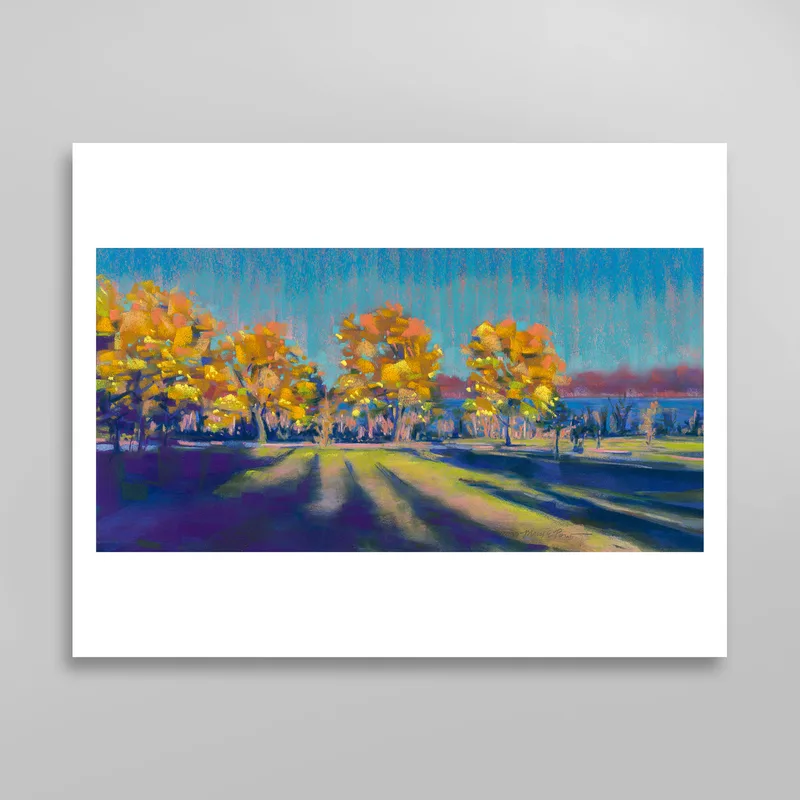 Gold Trees at Lake Hiawatha (print)
