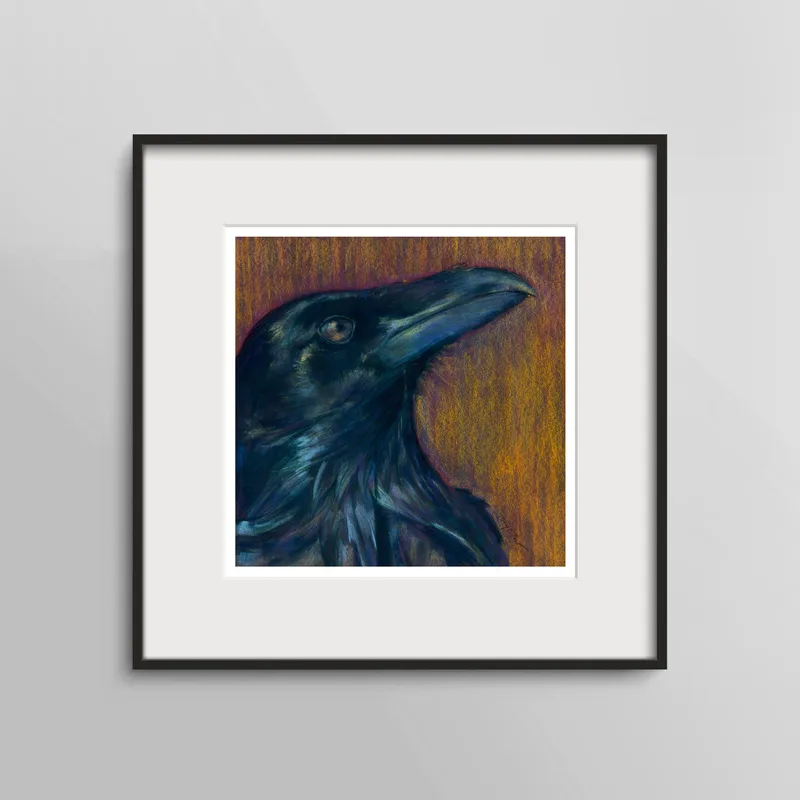 Portrait of a Raven (print)