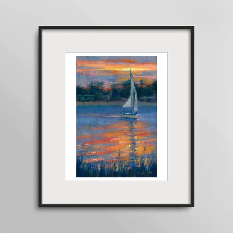 Sunset Sail by Big Beach (print)