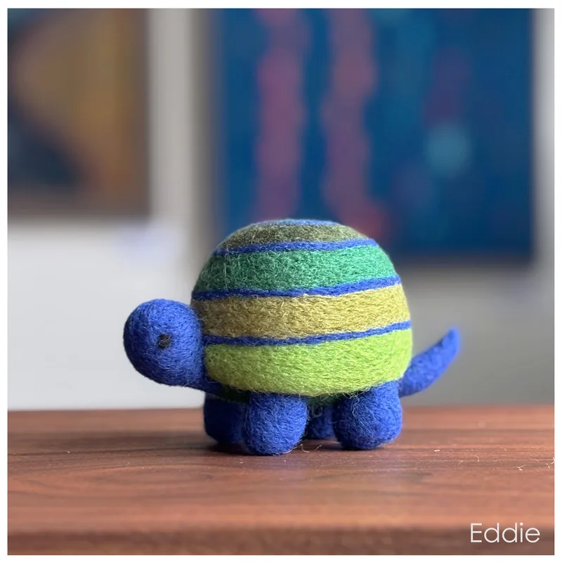 Needle-felted Turtle - 'Eddie'